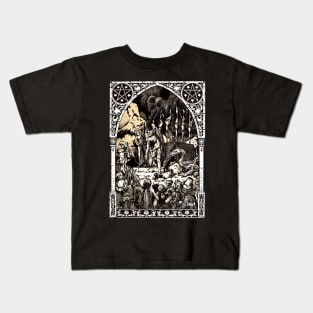 Satan and the Witches Sabbath Zuber Kids T-Shirt